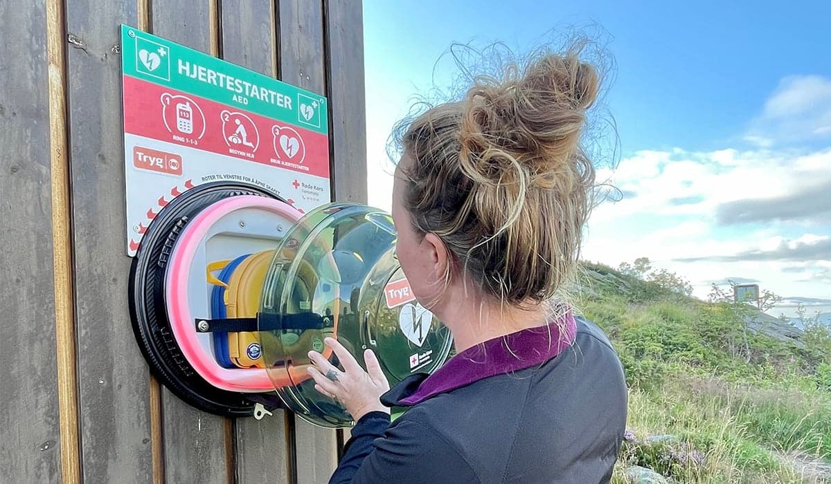 Hjertestartere i byfjellene i Bergen