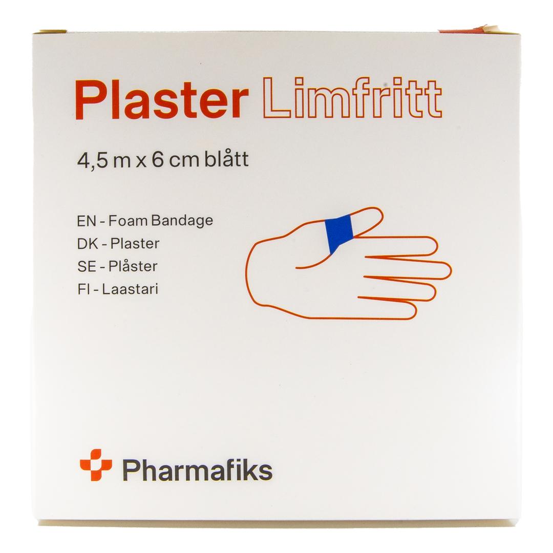 FM022110 Limfritt plaster Pharmafix 6cmx4,5m blå_emballasje front.jpg
