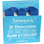 Salvequick 35 Blue Detectable plaster ref 51030127 (Cederroth)