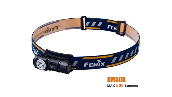 Fenix LED lykt/HM50R/500 Lumen/Oppladbar
