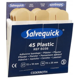 Salvequick 45 plastplaster ref 6036 (Cederroth)